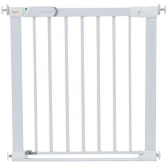 Safety 1st SecureTech Flat Step  Safety Metal Gate with Thin Step Over Bar (73 to 80cm) - White