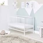 Baby Elegance Kim Cot + Cot Mattress- White