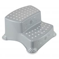 Keeper Double Step Stool - Grey Star