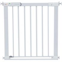 Safety 1st SecureTech Flat Step  Safety Metal Gate with Thin Step Over Bar (73 to 80cm) - White