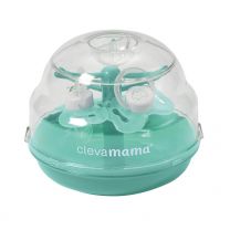 ClevaMama Soother Tree® Steriliser for Microwave (up to 6 Dummies), Portable Storage Case and 2 Baby Soothers Included 