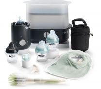 Tommee Tippee Complete Feeding Kit including steriliser, bottles, bottle warmer, soothers, bottle brushes & more