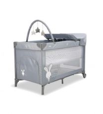 Asalvo Travel Cot Complet Rabbit Grey