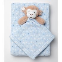 Snuggle Tots Monkey Comforter & Blanket Set